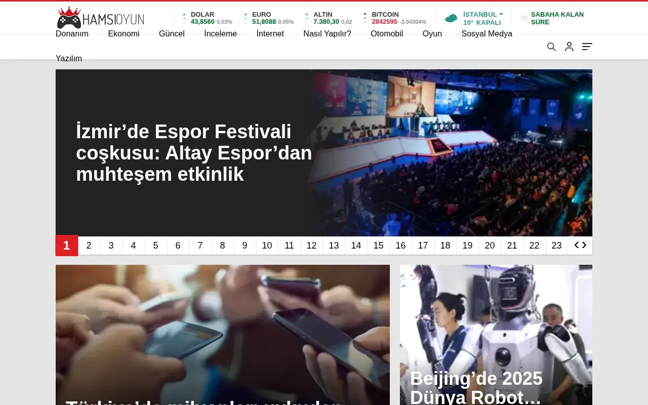 hamsioyun.com web sitesi ekran görüntüsü - DA 17