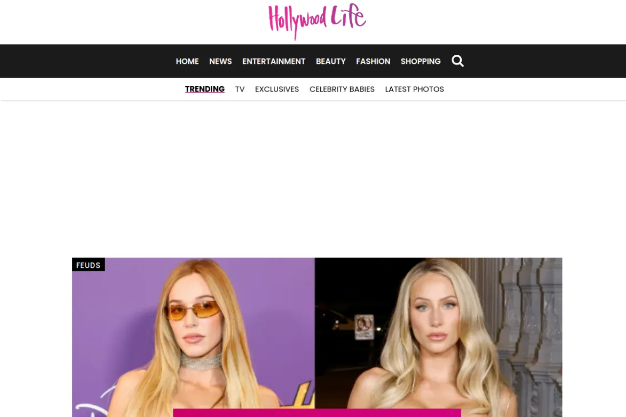 hollywoodlife.com web sitesi ekran görüntüsü - Teknoloji - DA 90