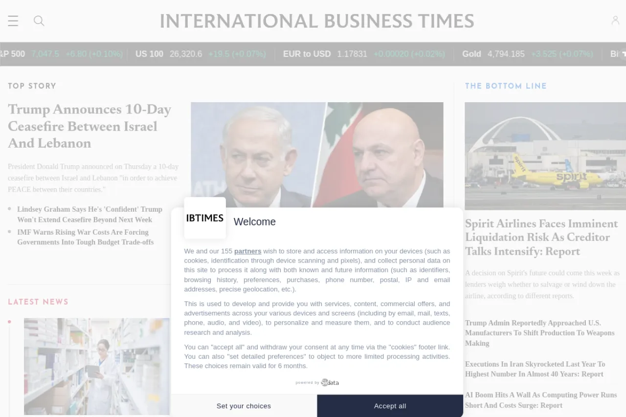 ibtimes.com web sitesi ekran görüntüsü - Teknoloji - DA 91