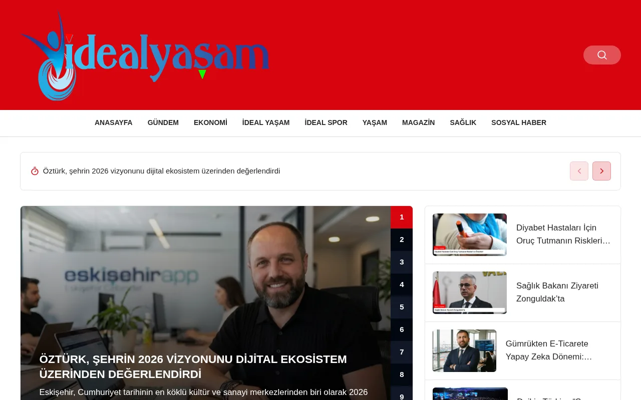 idealyasam.com web sitesi ekran görüntüsü - DA 15