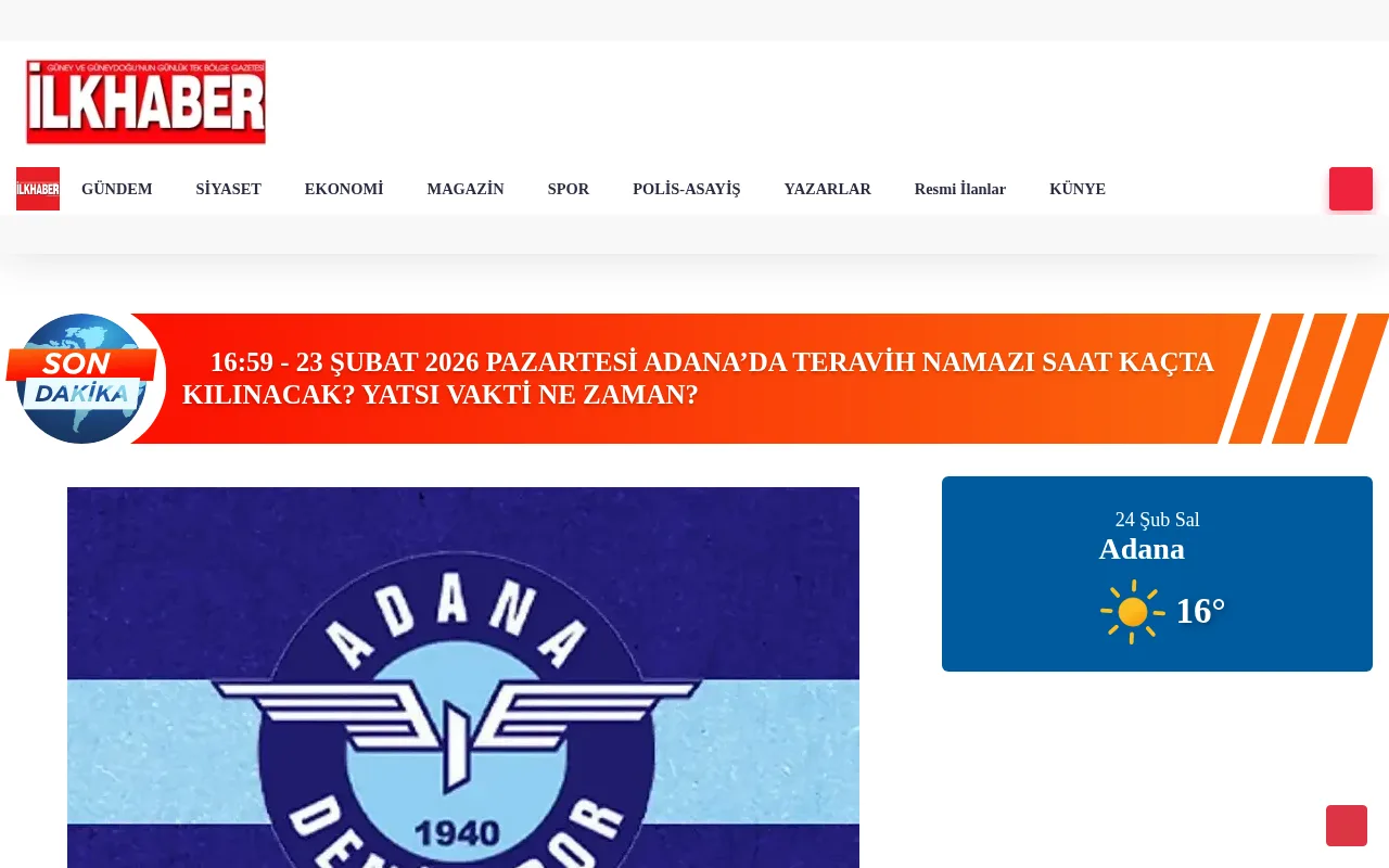 ilkhaber-gazetesi.com web sitesi ekran görüntüsü - Haber