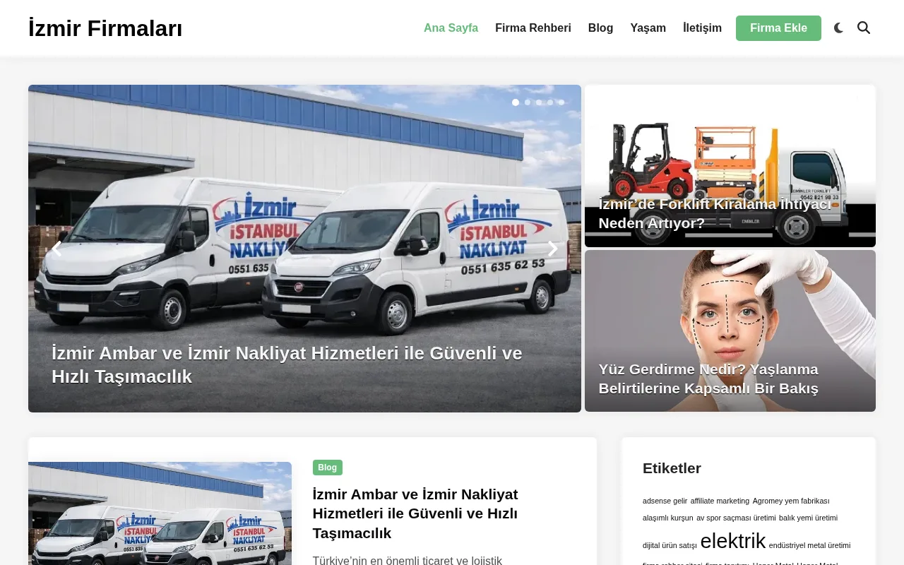 izmirfirmalari.com.tr web sitesi ekran görüntüsü - DA 9