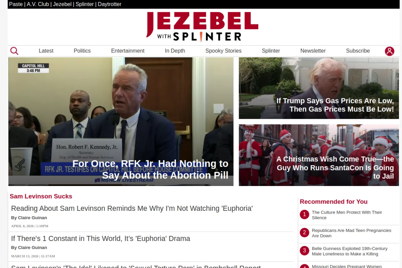 jezebel.com web sitesi ekran görüntüsü - Teknoloji - DA 82