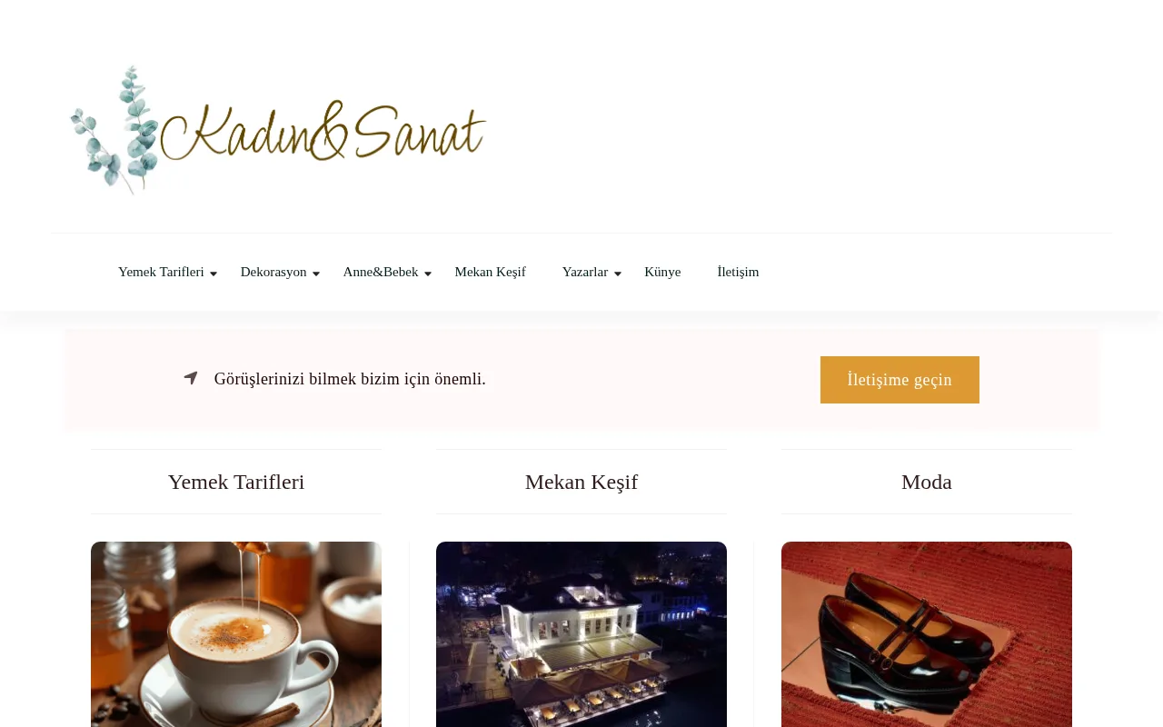 kadinsanat.net web sitesi ekran görüntüsü - DA 29