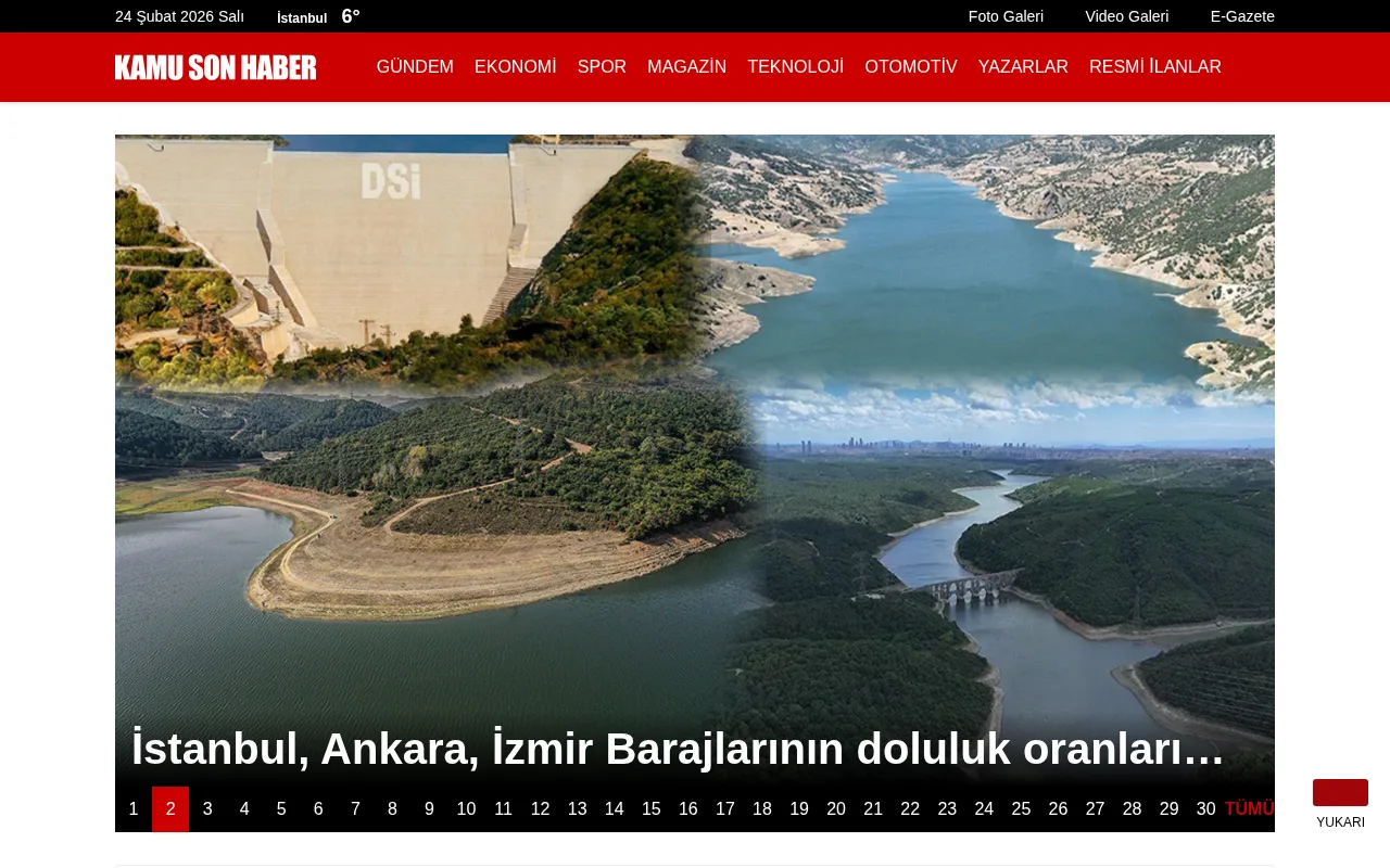 kamusonhaber.com.tr web sitesi ekran görüntüsü - Haber - DA 22