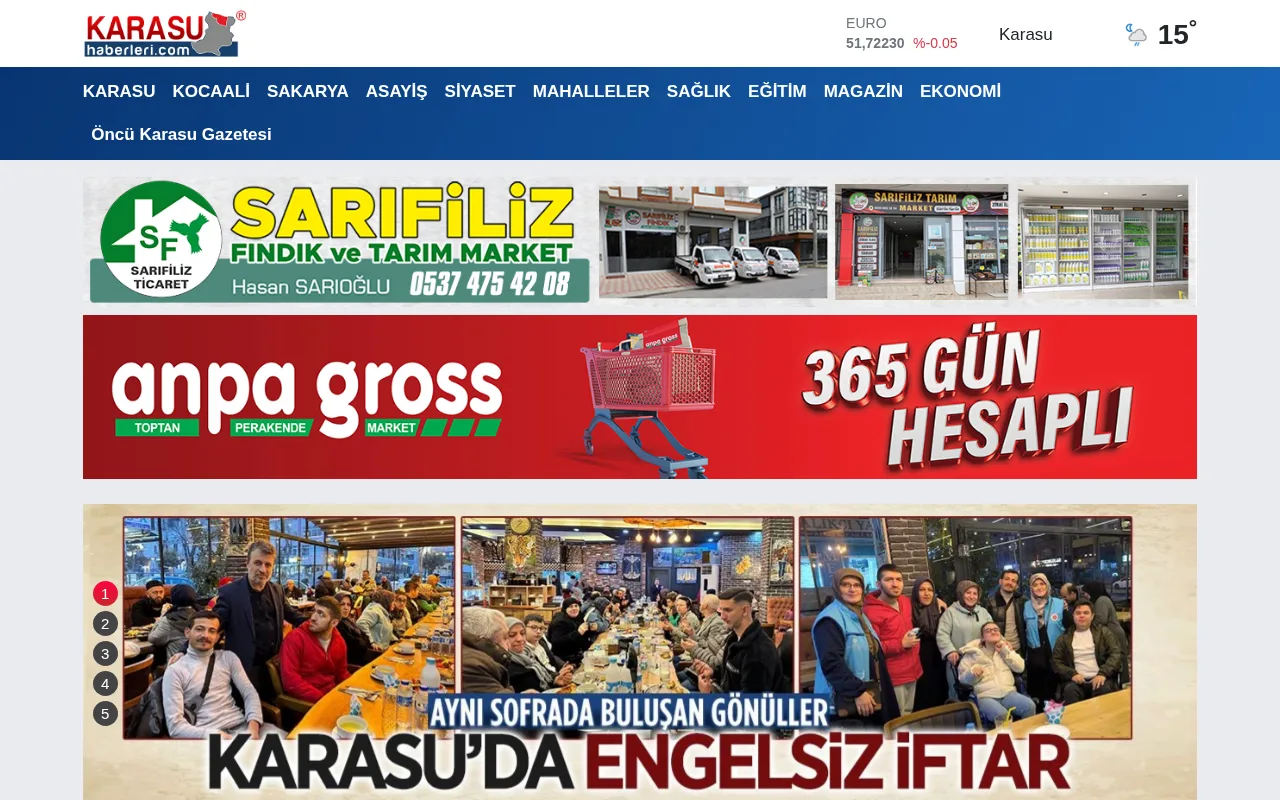 karasuhaberleri.com web sitesi ekran görüntüsü - Haber