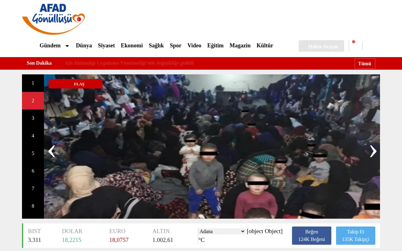 kizilayhaber.tv web sitesi ekran görüntüsü - Haber