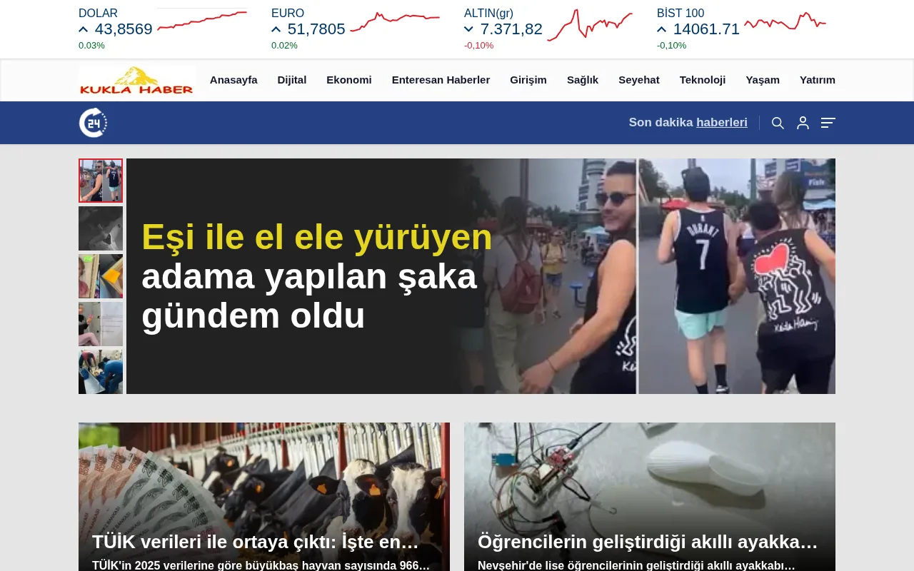 kuklahaber.com web sitesi ekran görüntüsü - Haber - DA 32