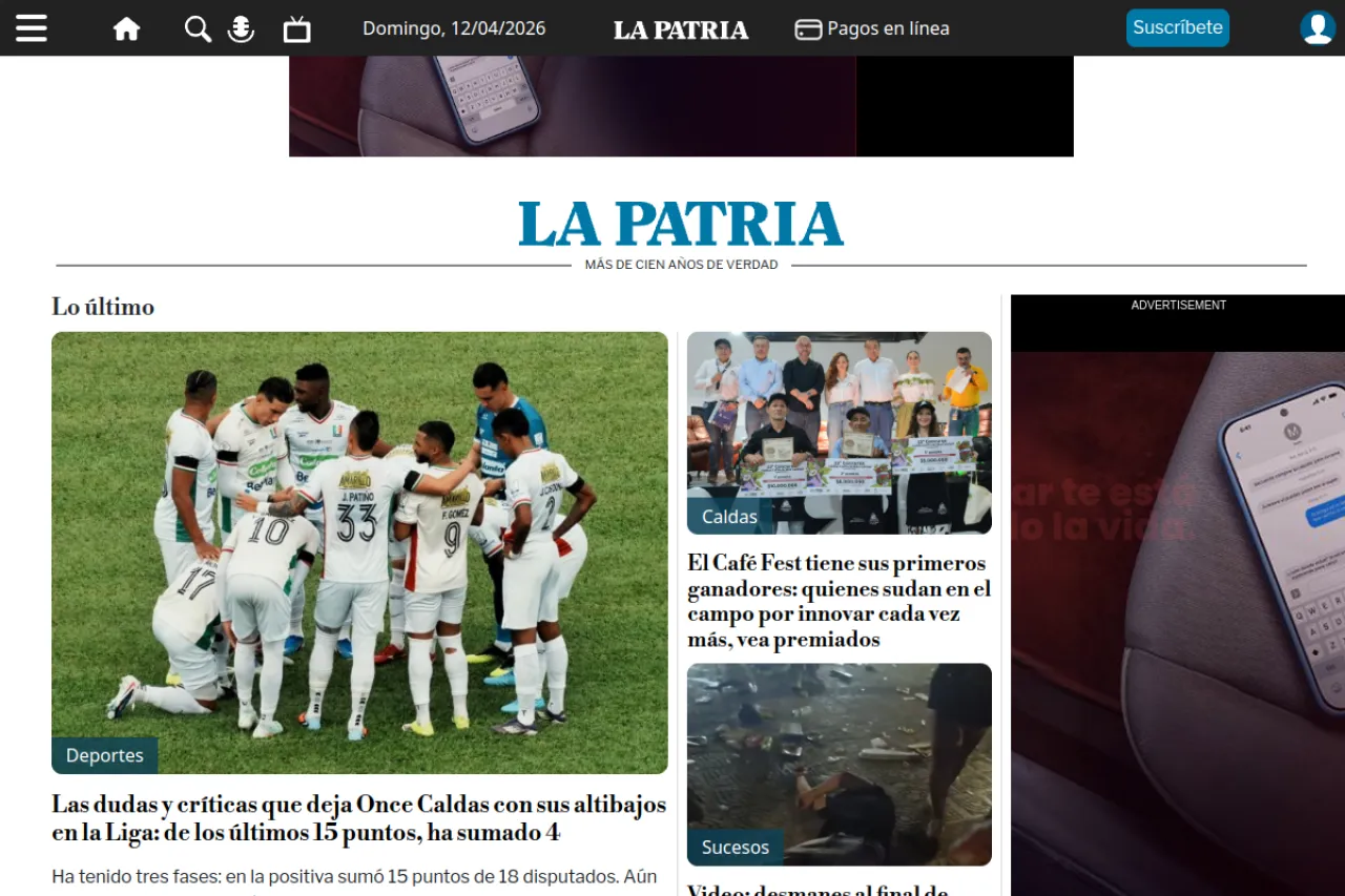 lapatria.com web sitesi ekran görüntüsü - Teknoloji - DA 70