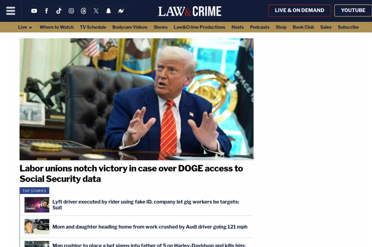 lawandcrime.com web sitesi ekran görüntüsü - Teknoloji - DA 81