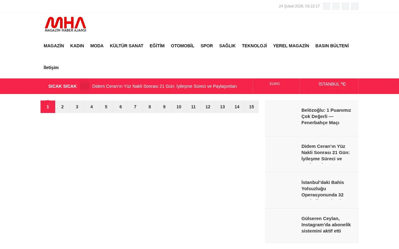 magazinhaberajansi.com web sitesi ekran görüntüsü - Haber - DA 16