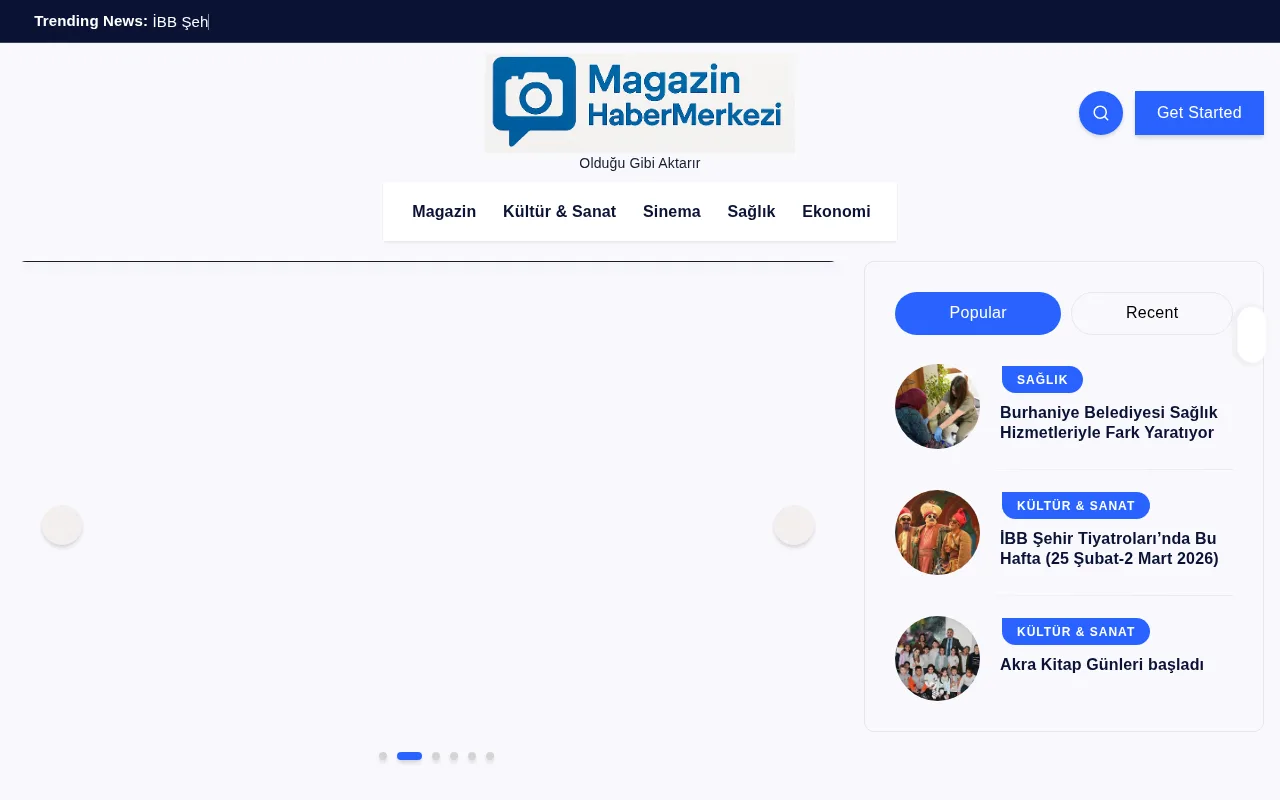 magazinhabermerkezi.com web sitesi ekran görüntüsü - Haber - DA 29