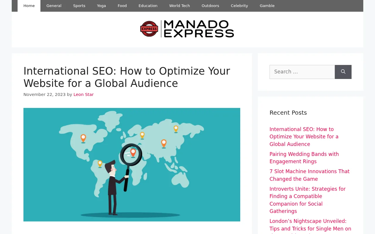 manadoexpress.co web sitesi ekran görüntüsü - Haber
