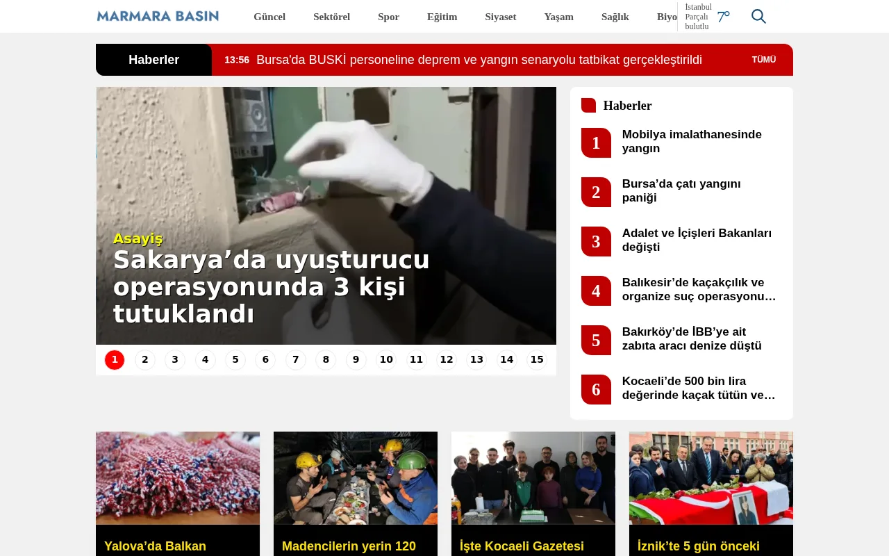 marmarabasin.com web sitesi ekran görüntüsü - Otomotiv - DA 27