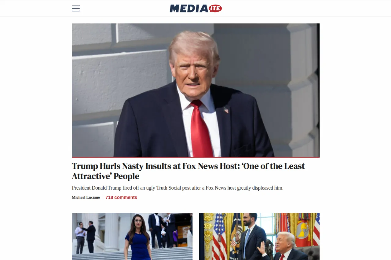 mediaite.com web sitesi ekran görüntüsü - Teknoloji - DA 83
