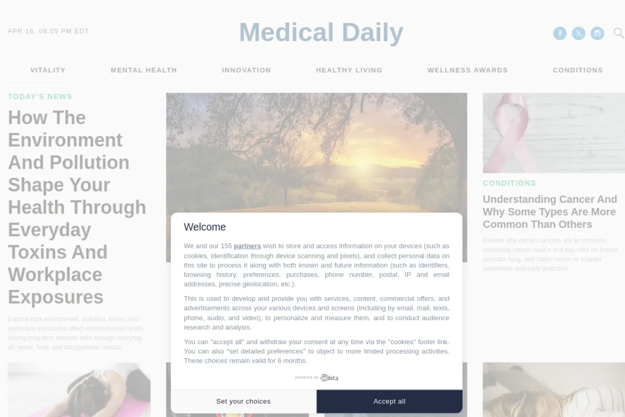medicaldaily.com web sitesi ekran görüntüsü - Teknoloji - DA 82