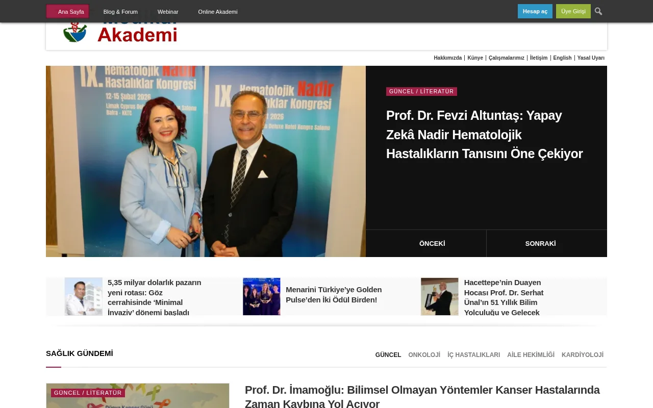 medikalakademi.com.tr web sitesi ekran görüntüsü - Sağlık - DA 34