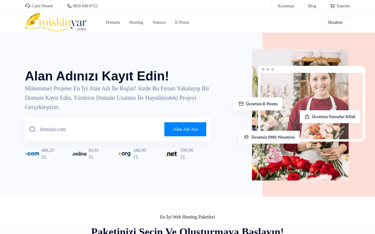 miskinyar.com web sitesi ekran görüntüsü - DA 8