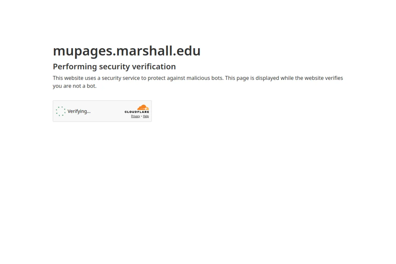 mupages.marshall.edu web sitesi ekran görüntüsü - Teknoloji - DA 77