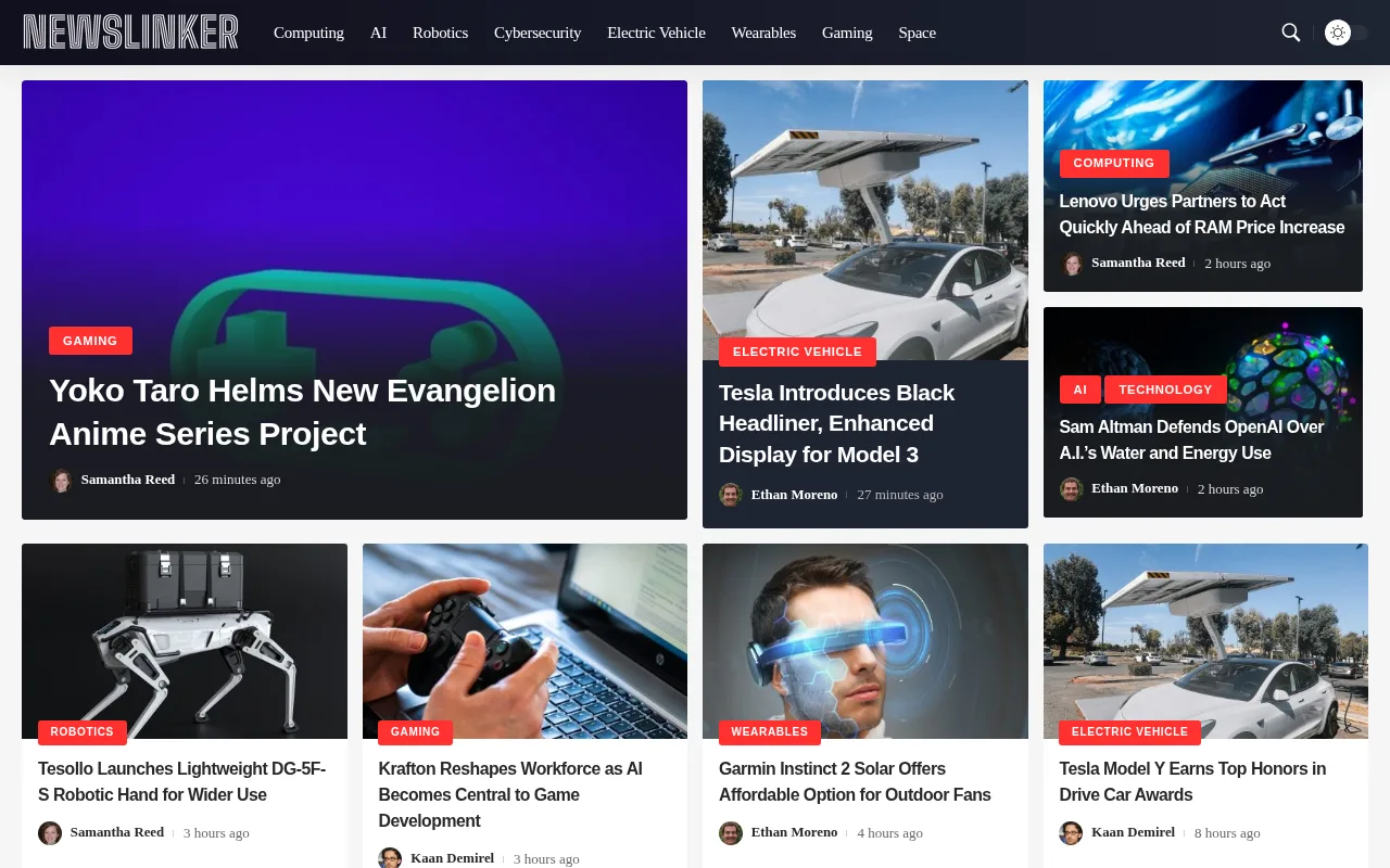 newslinker.co web sitesi ekran görüntüsü - Haber - DA 25