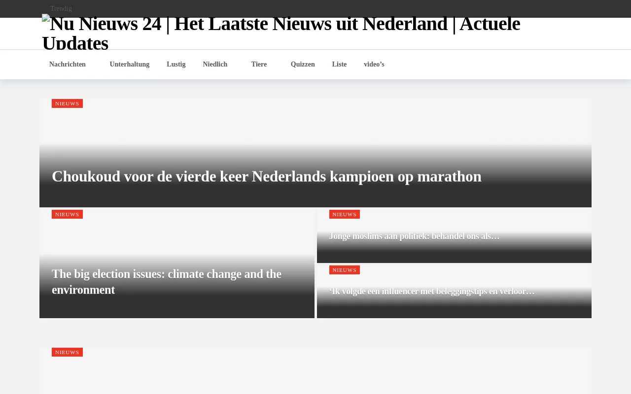 nosnews.nl web sitesi ekran görüntüsü - Haber