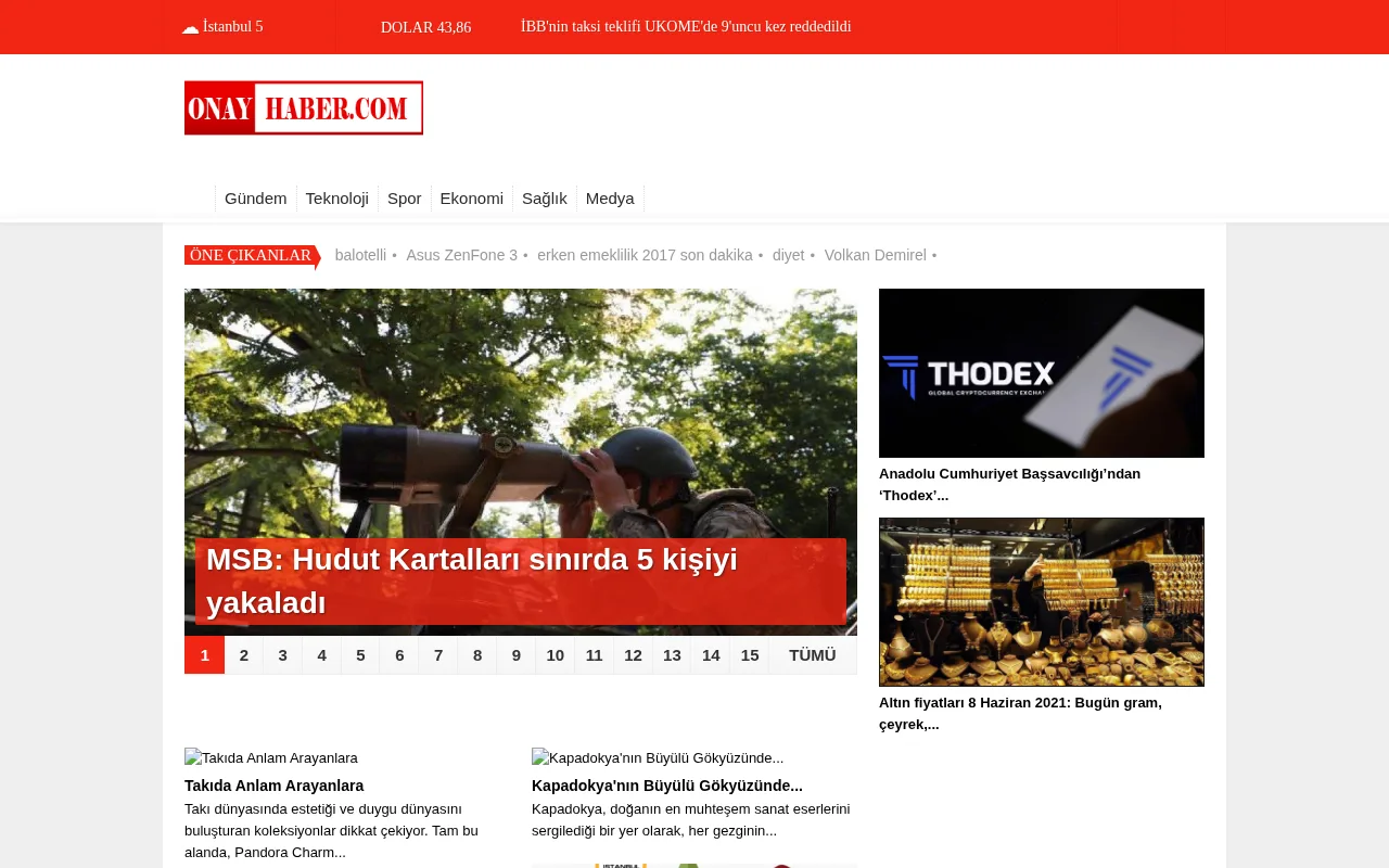 onayhaber.com web sitesi ekran görüntüsü - Haber - DA 19