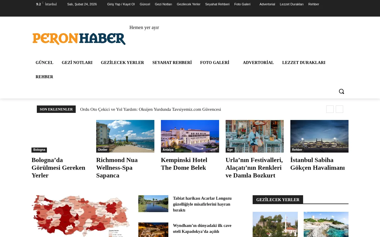 peronhaber.com web sitesi ekran görüntüsü - Haber - DA 22