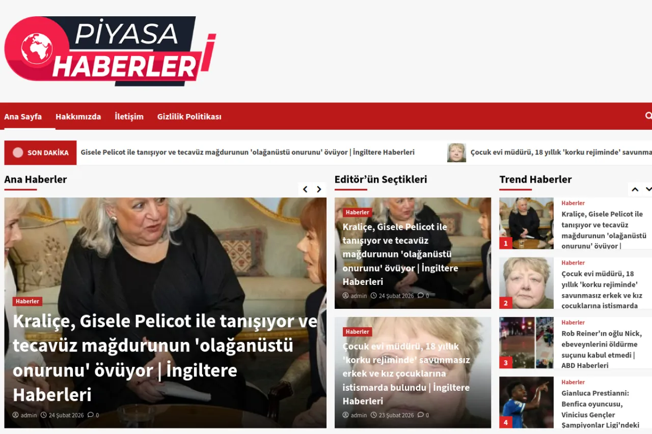 piyasahaberleri.com web sitesi ekran görüntüsü - Haber - DA 31
