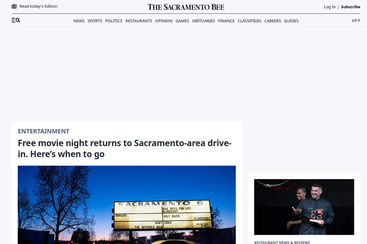 sacbee.com web sitesi ekran görüntüsü - Teknoloji - DA 84