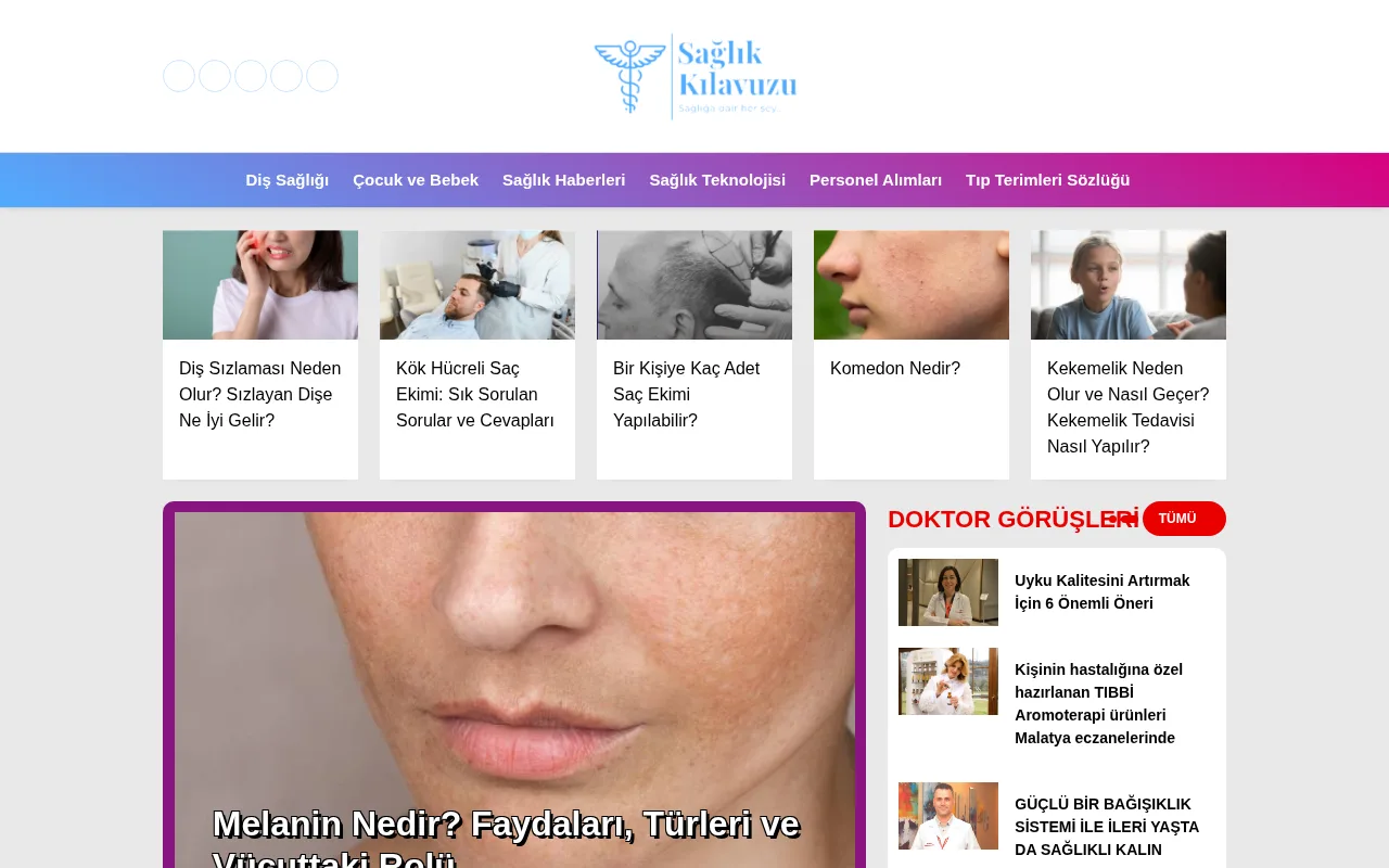 saglikkilavuzu.com.tr web sitesi ekran görüntüsü - Sağlık - DA 4