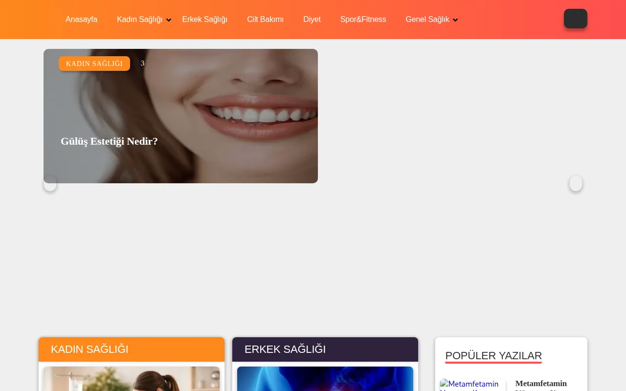saglikvegebelik.com web sitesi ekran görüntüsü - Sağlık - DA 58