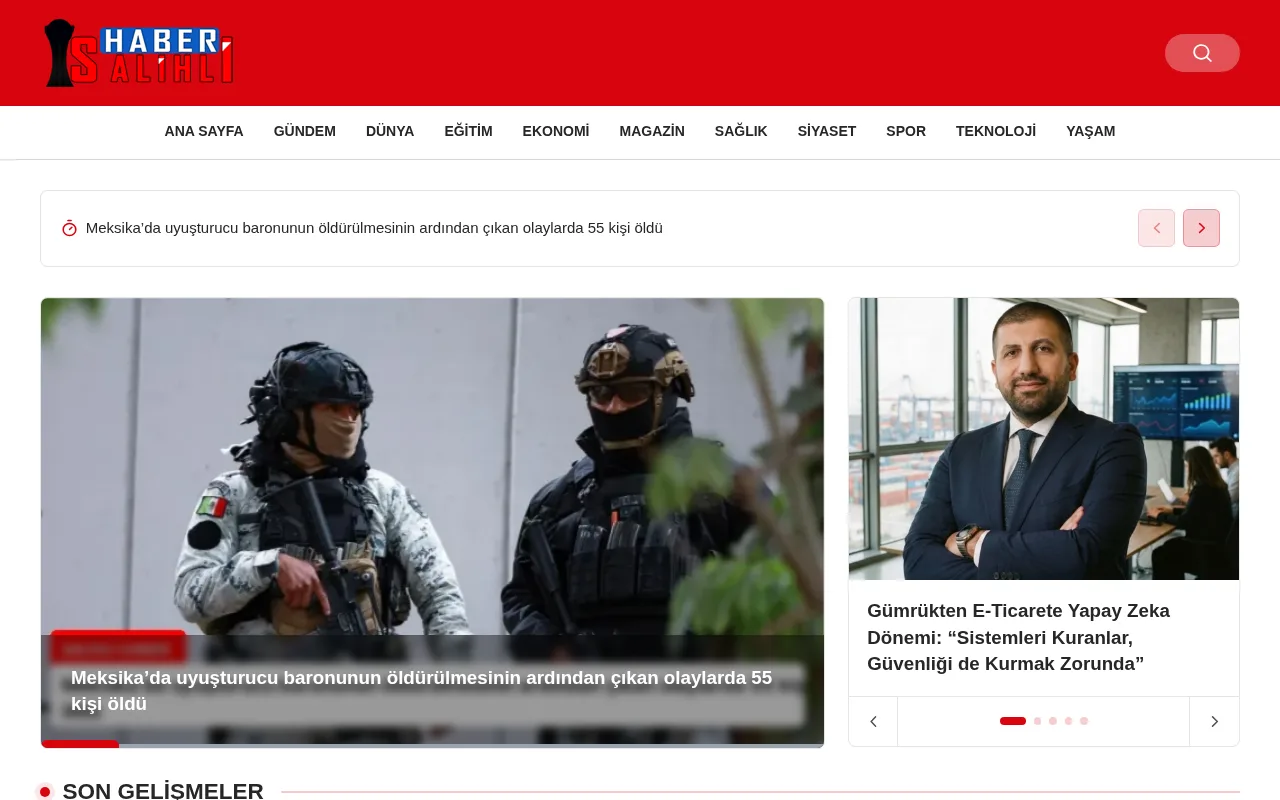 salihlihaber.net web sitesi ekran görüntüsü - Haber - DA 24