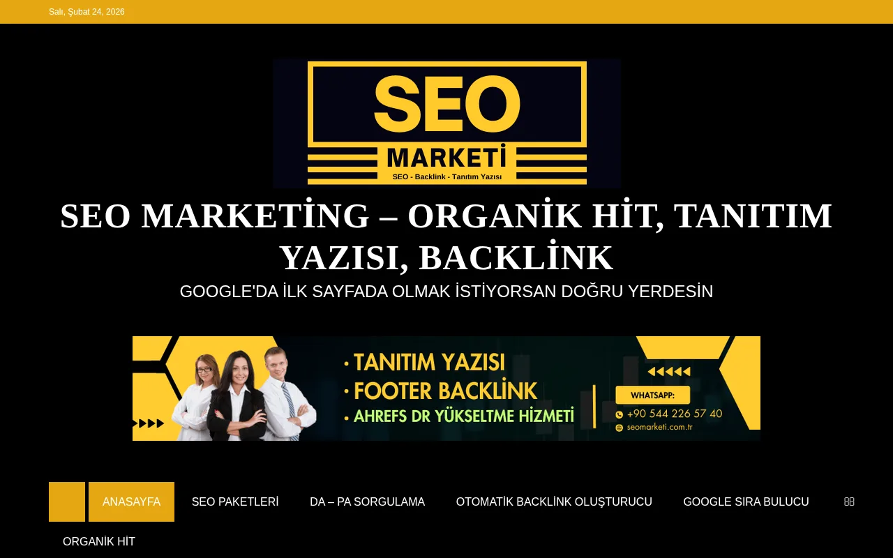 seomarketi.com.tr web sitesi ekran görüntüsü - DA 13