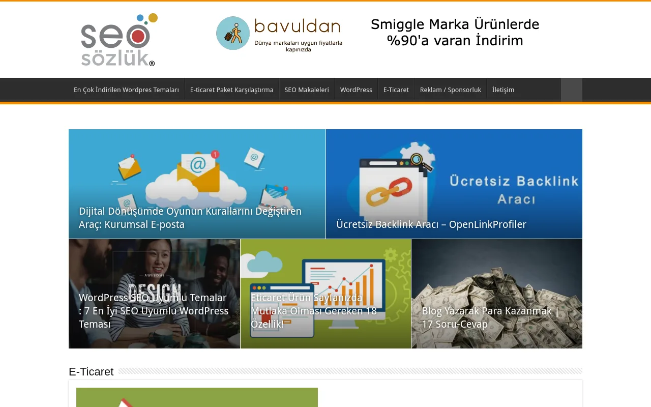 seosozluk.com web sitesi ekran görüntüsü