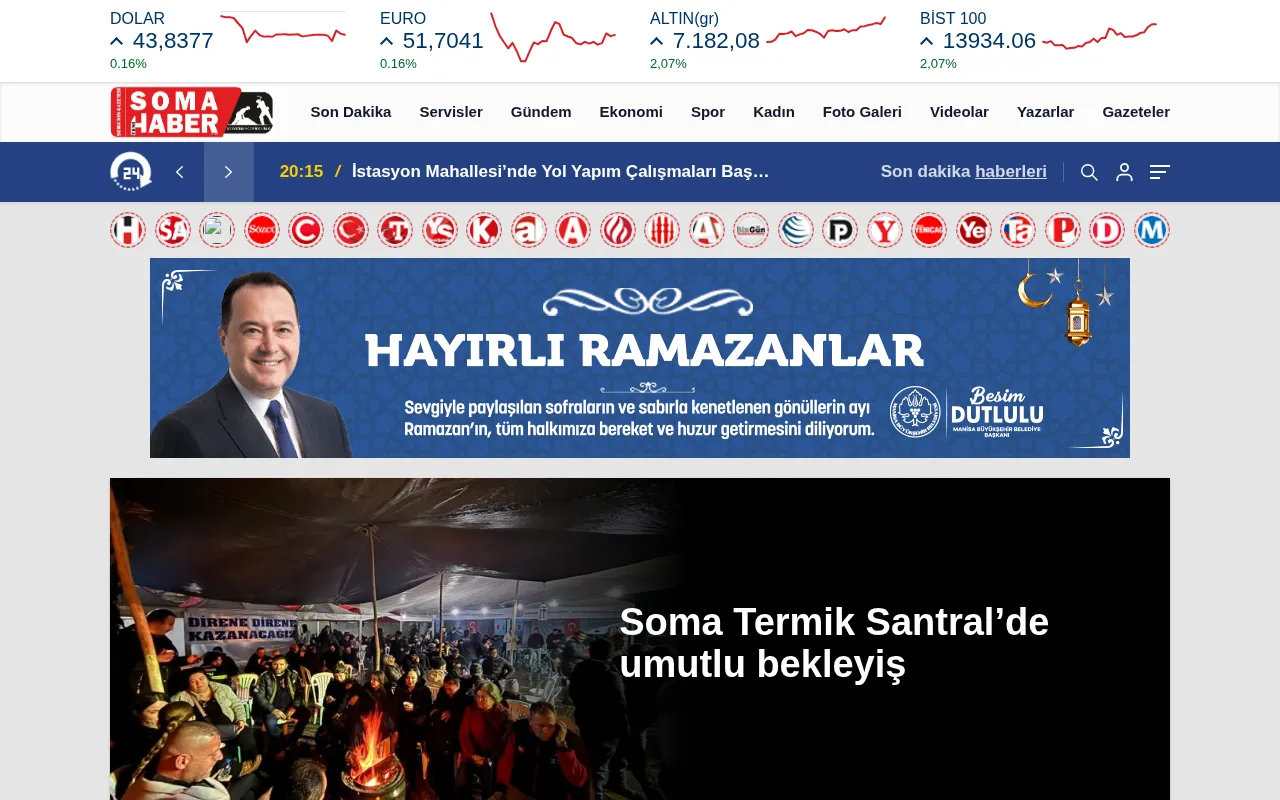 somayenihaber.com web sitesi ekran görüntüsü - Haber