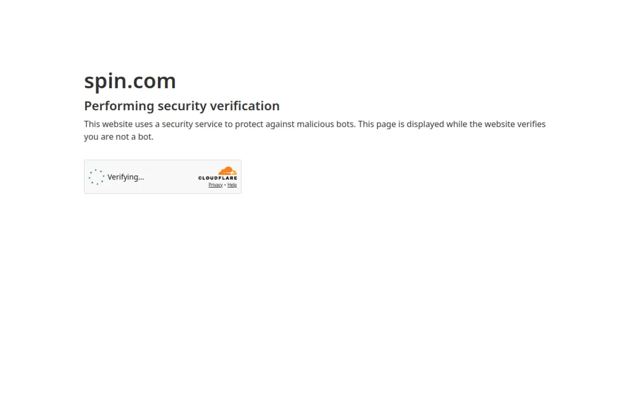 spin.com web sitesi ekran görüntüsü - Teknoloji - DA 80