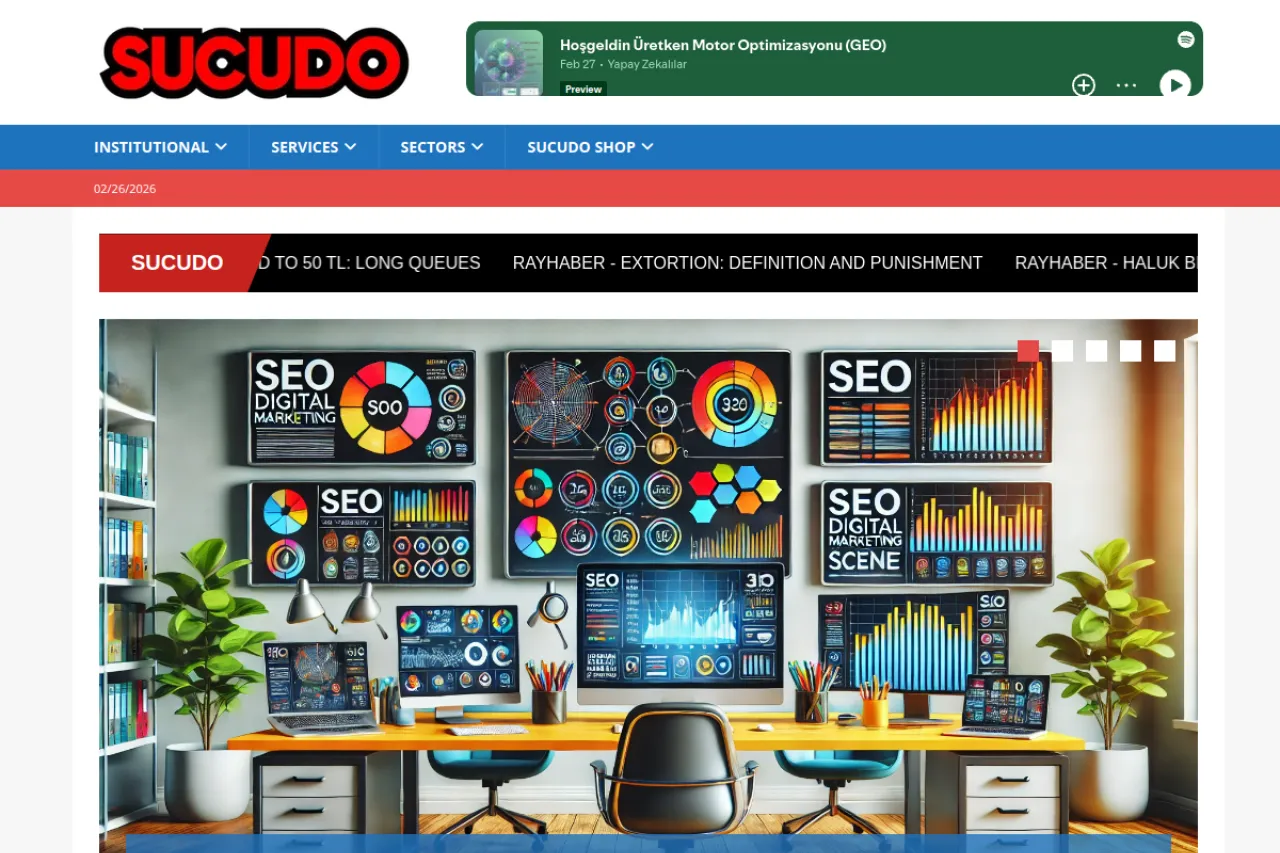sucudo.com web sitesi ekran görüntüsü - Haber - DA 17