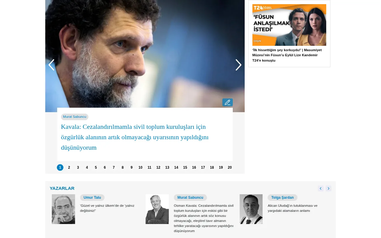 t24.com.tr web sitesi ekran görüntüsü - DA 74