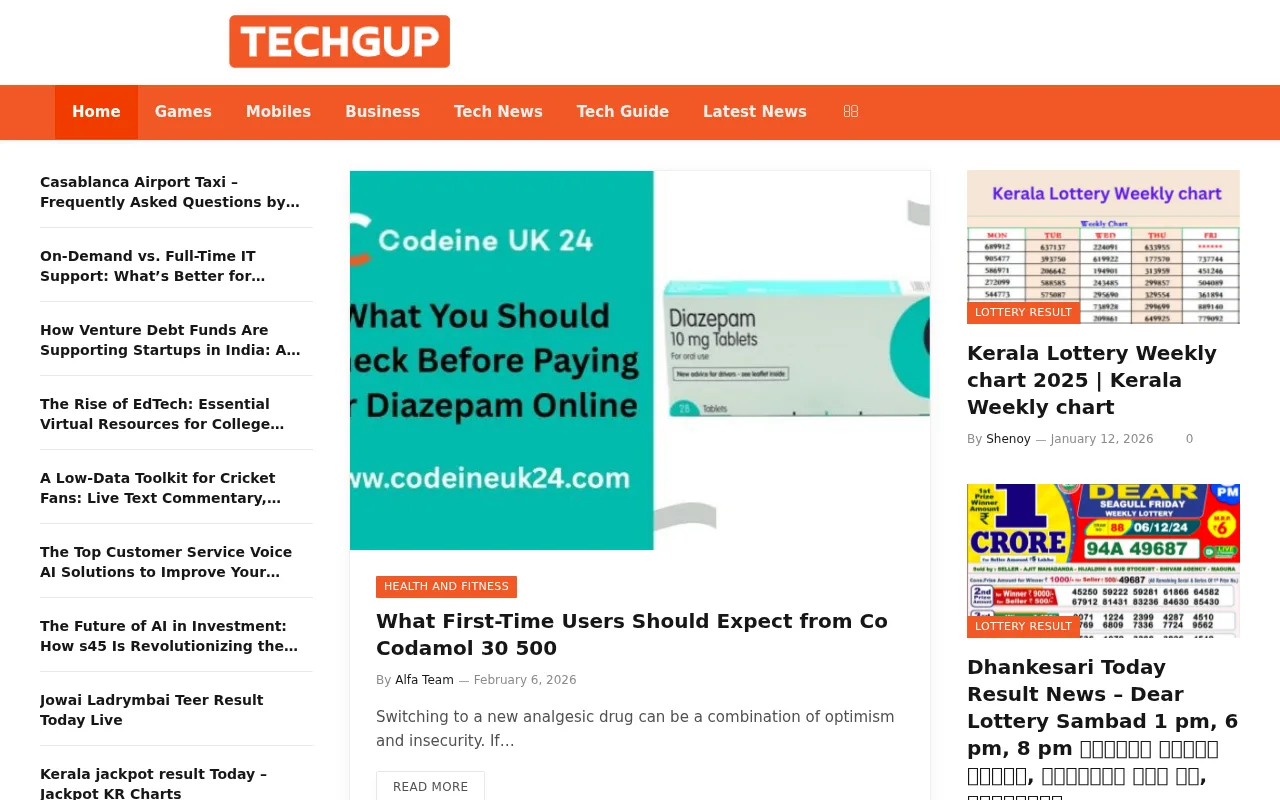 techgup.org web sitesi ekran görüntüsü - Teknoloji