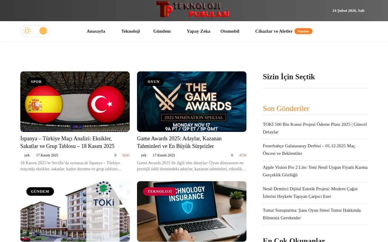 teknolojipusulasi.com web sitesi ekran görüntüsü - Teknoloji - DA 31