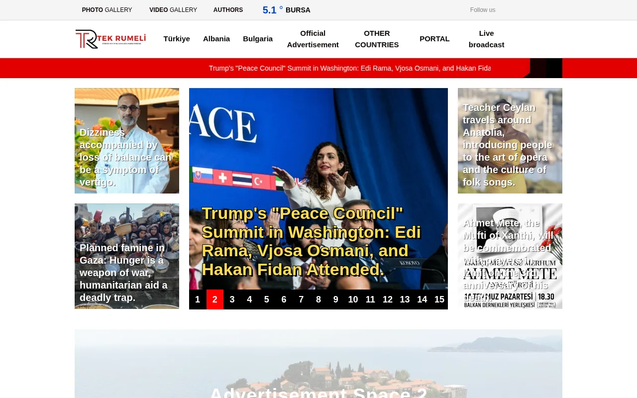 tekrumelihaber.com web sitesi ekran görüntüsü - Haber