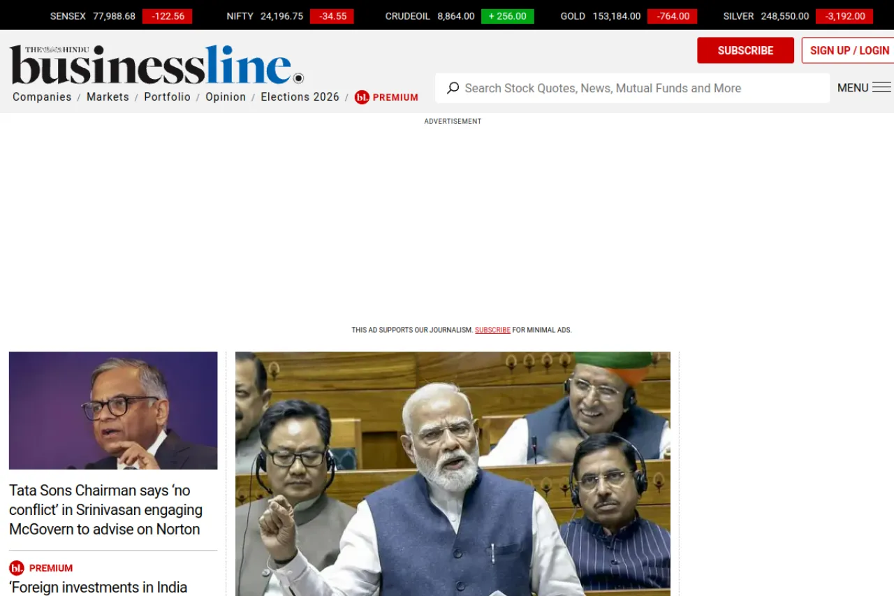 thehindubusinessline.com web sitesi ekran görüntüsü - Teknoloji - DA 87