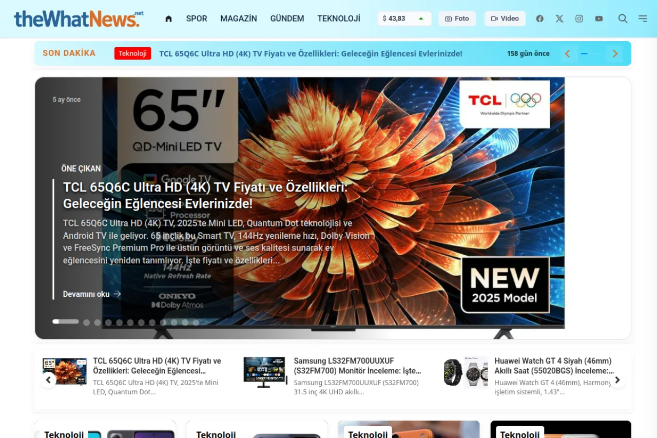 thewhatnews.net web sitesi ekran görüntüsü - Haber