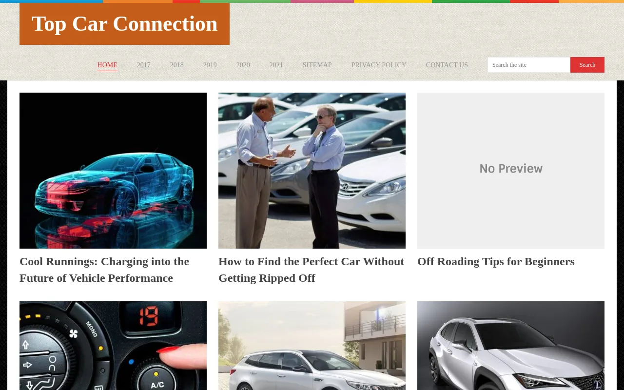 topcarconnection.com web sitesi ekran görüntüsü - Otomotiv