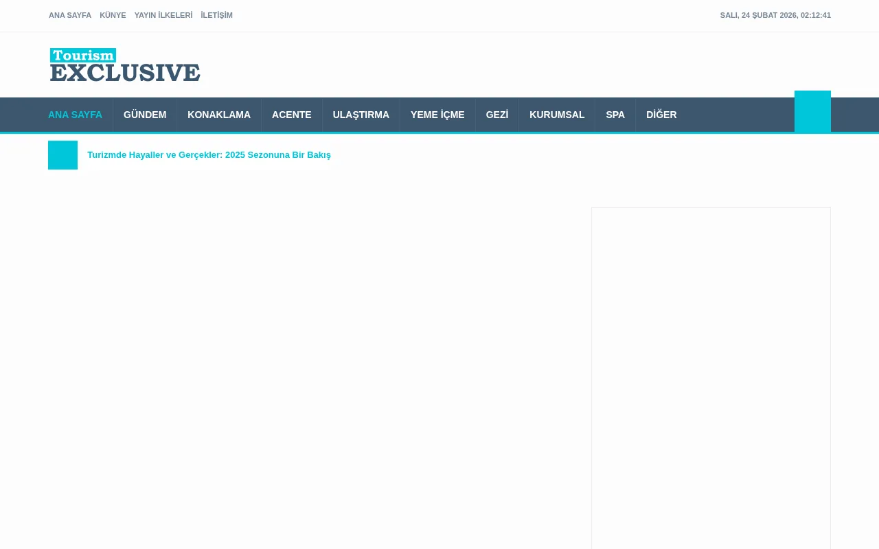 tourismexclusive.com web sitesi ekran görüntüsü - Seyahat - DA 13