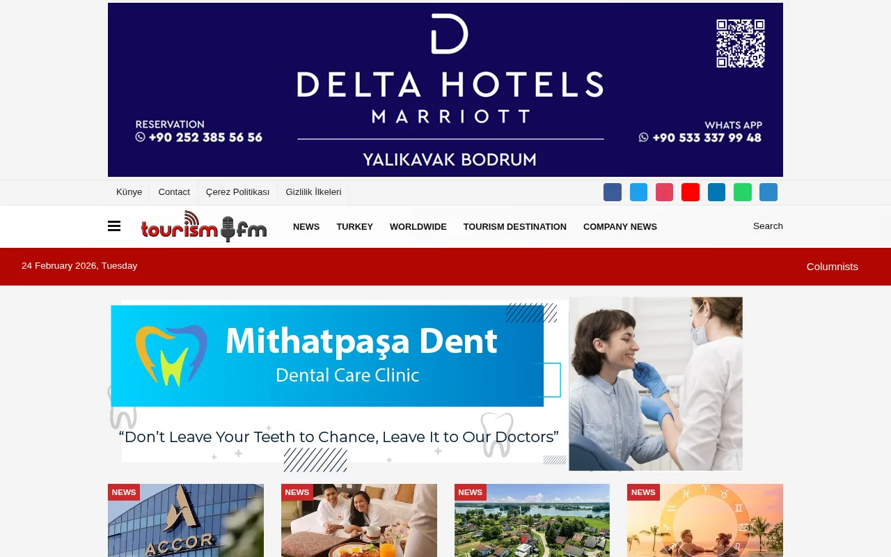 tourismfm.net web sitesi ekran görüntüsü - Seyahat - DA 12