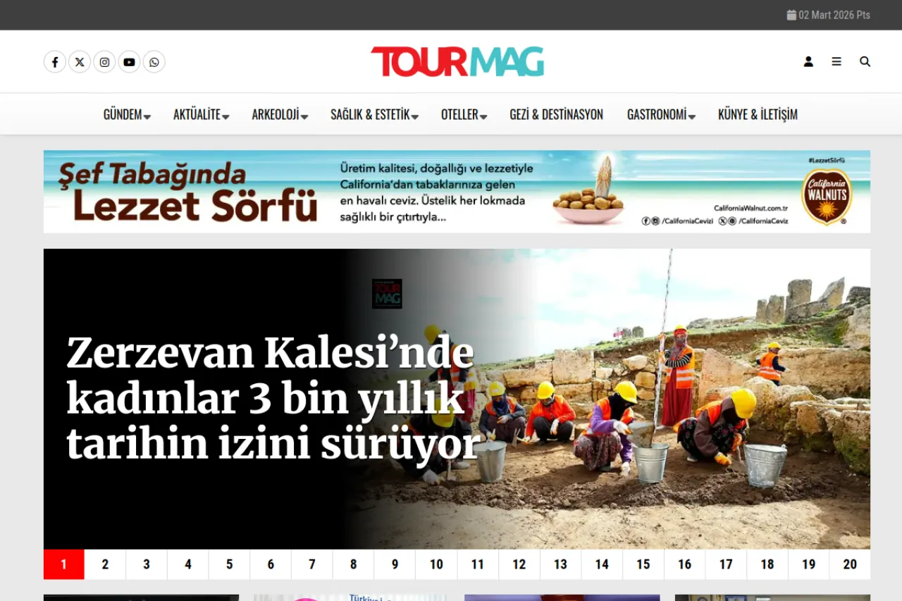 TOURMAG web sitesi ekran görüntüsü - Haber - DA 29