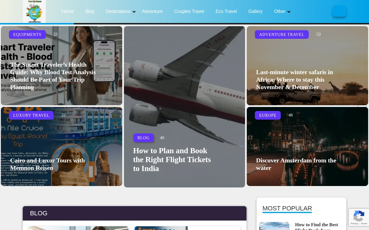 travellertripplanner.com web sitesi ekran görüntüsü - Seyahat - DA 56