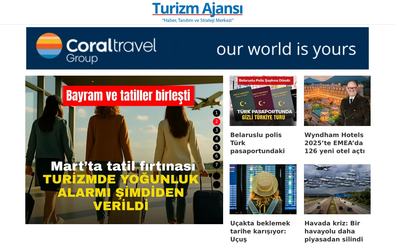 turizmajansi.com web sitesi ekran görüntüsü - Seyahat - DA 35