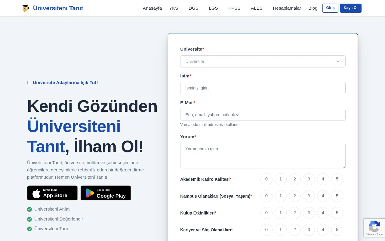 universitenitanit.com web sitesi ekran görüntüsü - Eğitim